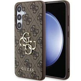 GUESS Huse pentru Samsung Galaxy A55, 4G Big Metal Logo, maro