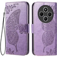 Cu clapetă pentru Xiaomi Redmi 14C / Xiaomi Poco C75, Butterfly, violet