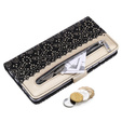 Carcasă cu clapetă pentru Samsung Galaxy A51 5G, Wallet Pocket Zipper Lace, negru