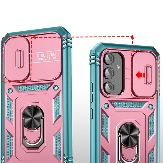 Carcasă pentru Samsung Galaxy A54 5G, capac pentru lentile glisante, verde