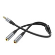 Cablu audio AUX 2-în-1 Hoco UPA21 – splitter jack de 3,5 mm