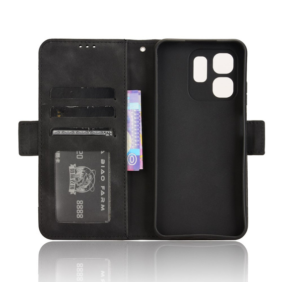 Cu clapetă pentru Infinix Hot 50i 4G, Card Slot, negru