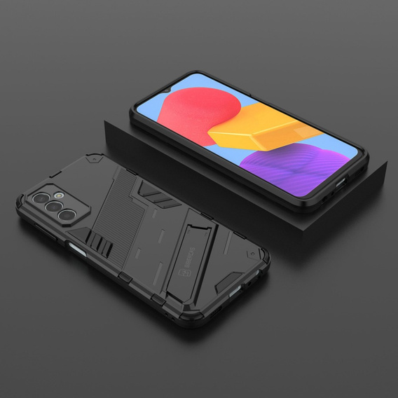 Husa pentru Samsung Galaxy M13 4G, Military kickstand, negru