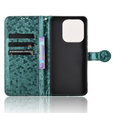 Husa cu clapetă pentru Xiaomi Redmi Note 14 4G, Wallet Rhombus, verde