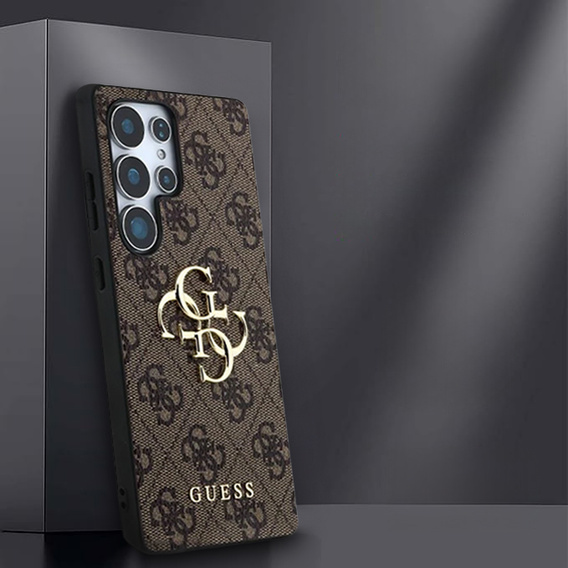 Husă GUESS cu logo metalic mare pentru Samsung Galaxy S25 Ultra