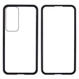 Husa pentru Samsung Galaxy S25+ Plus, Magnetic Dual Glass, negru