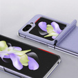 Husă Dux Ducis pentru Samsung Galaxy Z Flip5 5G, Bril, violet