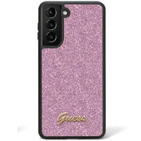 GUESS Huse pentru Galaxy S24 Ultra, Glitter Script Hardcase, violet