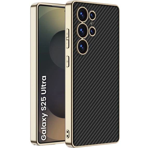 Huse pentru Samsung Galaxy S25 Ultra, GKK Leather, carbon negru
