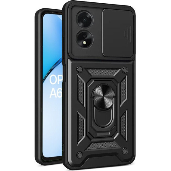 Husă blindată pentru Oppo A60, CamShield Slide, negru