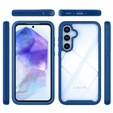 Carcasă pentru Samsung Galaxy A55 5G, Shockproof, cu folie, albastru