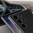Huse pentru Samsung Galaxy S23 Ultra, GKK Woven Leather, negru