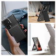 Husa pentru Samsung Galaxy S25 Ultra, Card Holder Kickstand, negru