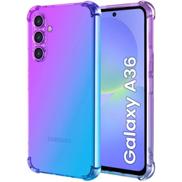 Husa pentru Samsung Galaxy A36, Gradient Dropproof, Violet / albastru