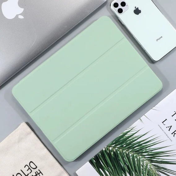 Husă pentru iPad Pro 11 2024, Smartcase cu spațiu pentru stylus, verde