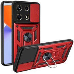 Husă blindată pentru Infinix Note 30 5G, CamShield Slide, roșu