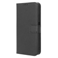 Cu clapetă pentru Realme C55, Wallet, Smart Magnet, negru