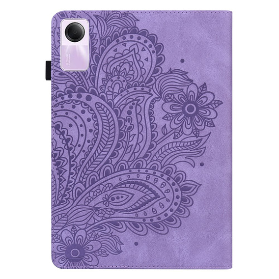 Husă cu clapetă pentru Xiaomi Redmi Pad SE 11", flower, violet