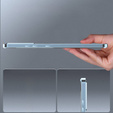 Carcasă de protecție pentru camera foto pentru Samsung Galaxy S21 FE 5G, CamShield MagSafe, transparent / albastru