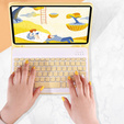 Carcasă + tastatură iPad 7/8/9 10.2 2021 / 2020 / 2019, Pen Slot, galben