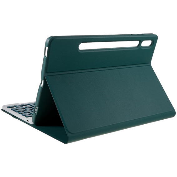 Carcasă + tastatură Samsung Galaxy Tab S7 T870/T875 / S8, Pen Slot, verde