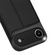 Husă Dux Ducis pentru iPhone Air, Skin Pro, cu clapetă, cu slot pentru carduri, negru
