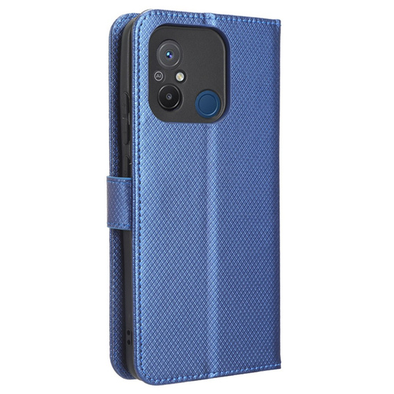 Cu clapetă pentru Xiaomi Redmi 12C, Wallet, Smart Magnet, albastru