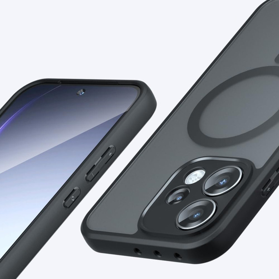 Husă MagSafe ERBORD Matt pentru Oppo Reno 15, negru