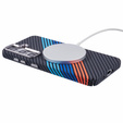 Carcasa pentru Samsung Galaxy S25+ Plus, Carbon Fiber MagSafe, albastru închis
