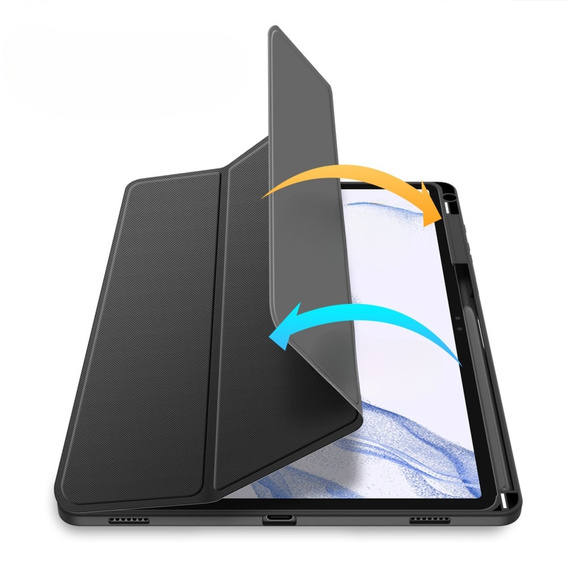 Husa pentru Samsung Galaxy Tab S9+, Dux Ducis TOBY, negru