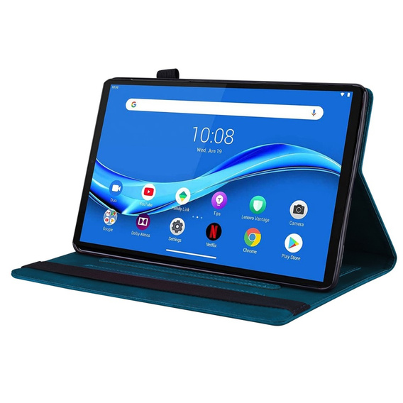 Husă pentru Lenovo Tab M10 Plus 10.6 Gen 3 TB-125F TB-128F, Classic, cu spațiu pentru stylus, albastru