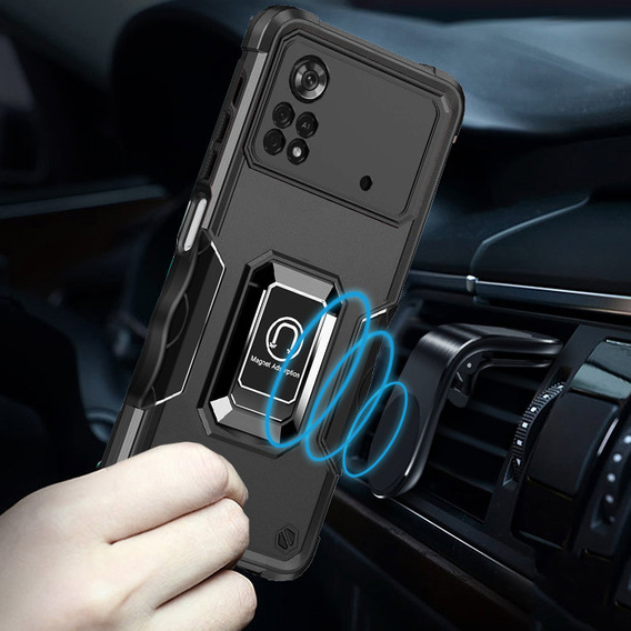 Huse pentru Xiaomi Poco X4 Pro 4G, Dual-Layer Armor, negru