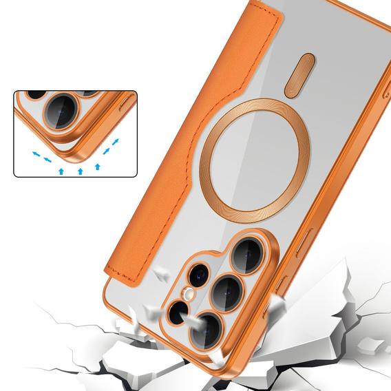 Husă RFID Wallet MagSafe cu protecție pentru cameră pentru Samsung Galaxy S26 Ultra