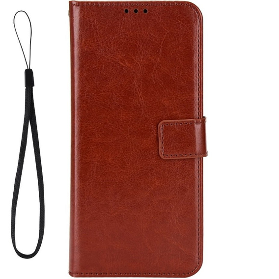 Cu clapetă pentru Honor 90, Crazy Horse Wallet, maro
