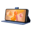 Cu clapetă pentru Infinix Hot 40i, Wallet Smart Magnet, albastru