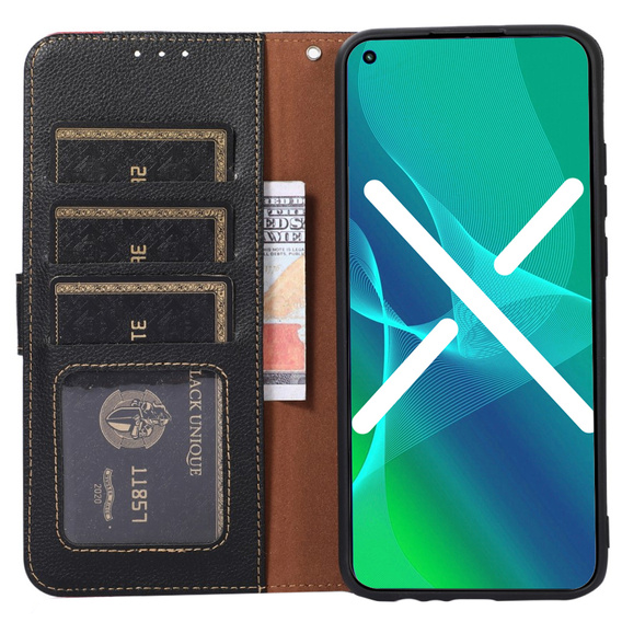 Cu clapetă pentru Sony Xperia 10 IV, KHAZNEH RFID Case, negru