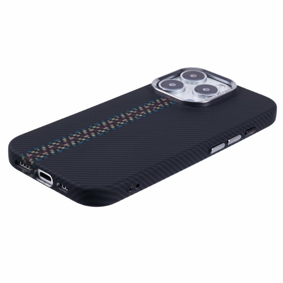 Carcasa pentru iPhone 16 Pro Max, Carbon Fiber MagSafe, negru
