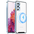 Carcasă de protecție pentru camera foto pentru Samsung Galaxy S20 FE, CamShield MagSafe, transparent / albastru