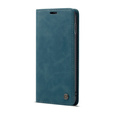 Husa CASEME pentru Samsung Galaxy S10 Plus, Leather Wallet Case, albastru