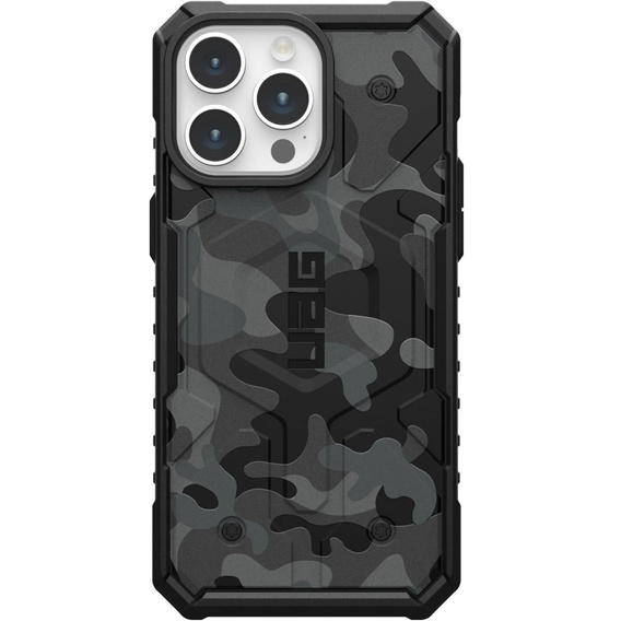 Urban Armor Gear Huse pentru iPhone 15 Pro Max, Pathfinder MagSafe Camo, negru
