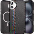 Carcasa pentru iPhone 16 Plus, Carbon Fiber MagSafe, negru