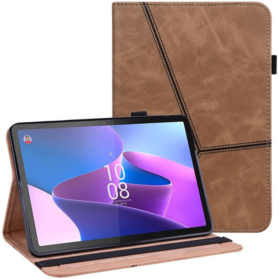Husă pentru Lenovo Tab P11 Gen 2 TB350FU TB350XU 11.5", Classic, cu spațiu pentru stylus, maro