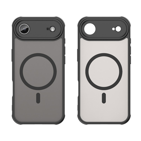 Husă Matt pentru iPhone Air, pentru MagSafe, cu protecție pentru cameră, negru mat