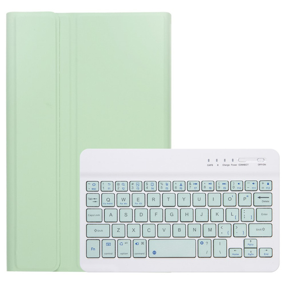 Carcasă + tastatură Samsung Galaxy Tab A7 Lite 8.7 T220 / 225, verde deschis