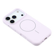 Carcasă din silicon pentru iPhone 17 Pro Max, pentru MagSafe, antișoc, violet