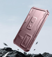 Husă blindată pentru Samsung Galaxy A35, Dexnor Full Body (Two Frames), roz rose gold