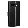 Cu clapetă pentru Google Pixel 9A, Crazy Horse Wallet, negru