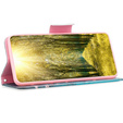 Cu clapetă pentru Samsung Galaxy A55 5G, Wallet, Sakura, albastru