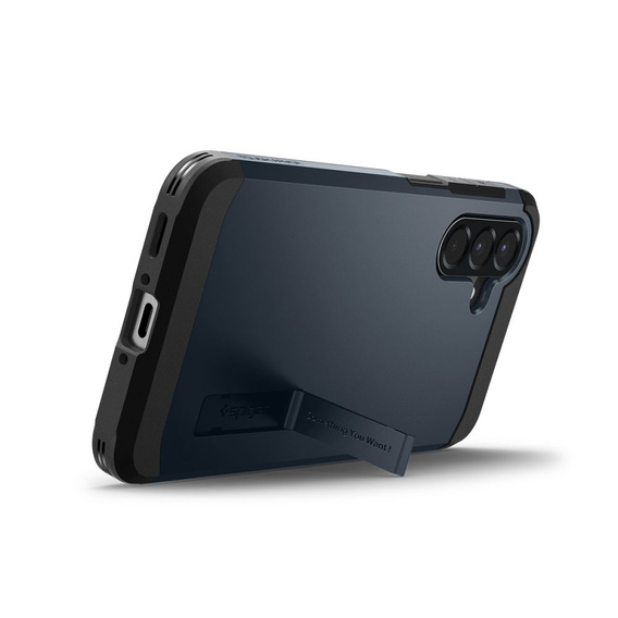 Carcasa Spigen pentru Samsung Galaxy A56 5G, Tough Armor Mag MagSafe, albastru închis + 9H Tempered Glass