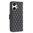 Cu clapetă pentru Infinix Hot 30, Wallet, BINFEN COLOR, negru